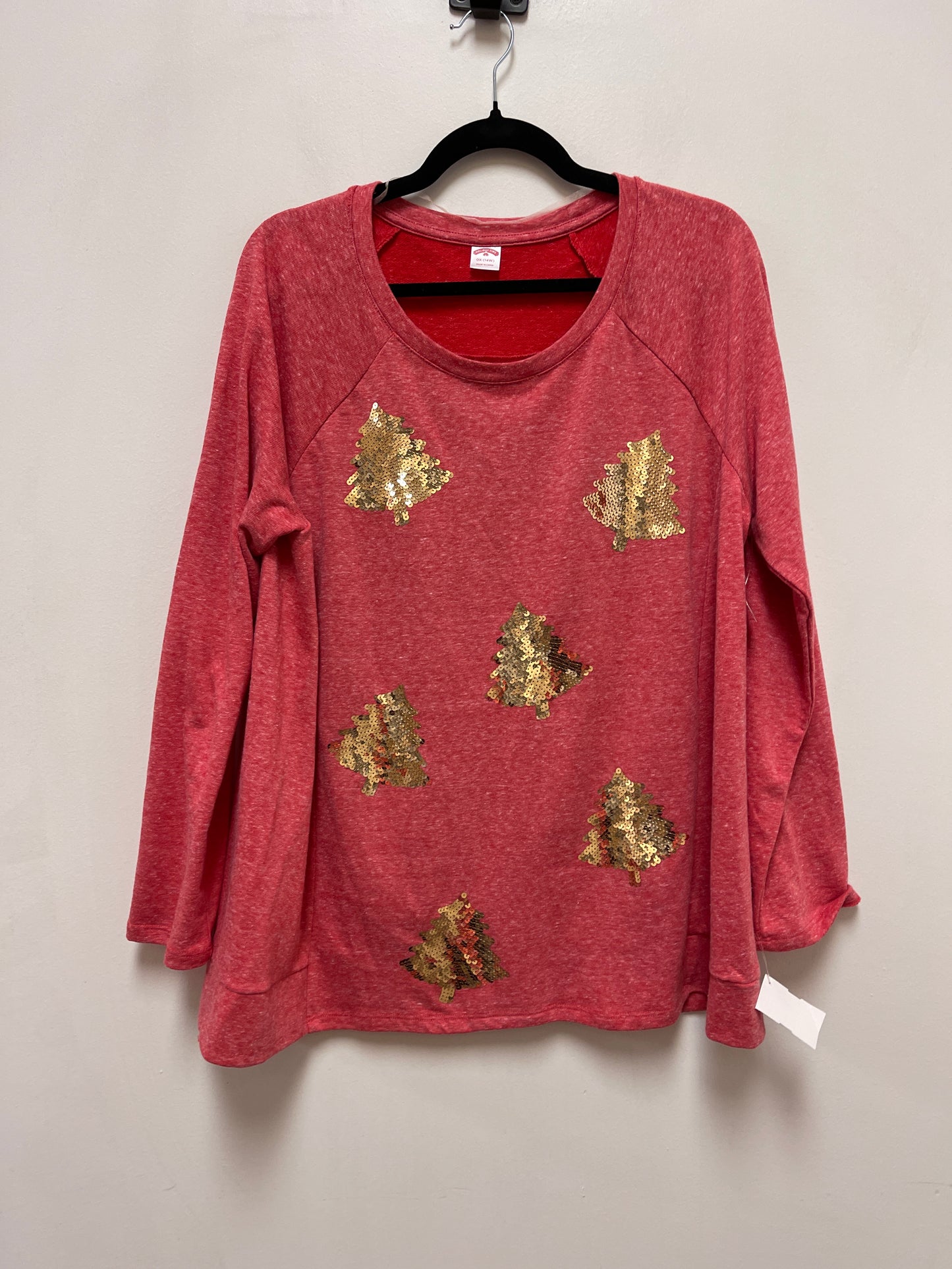 Sweater By Holiday Time In Red, Size: Xl