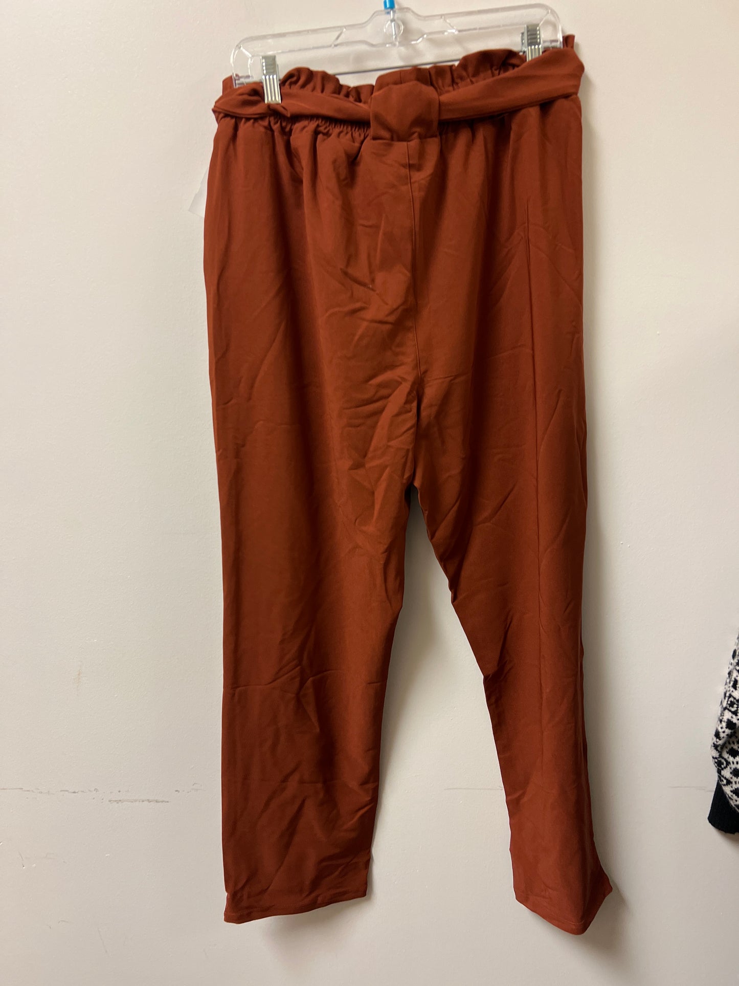 Pants Cropped By Grace Karin In Orange, Size: 18