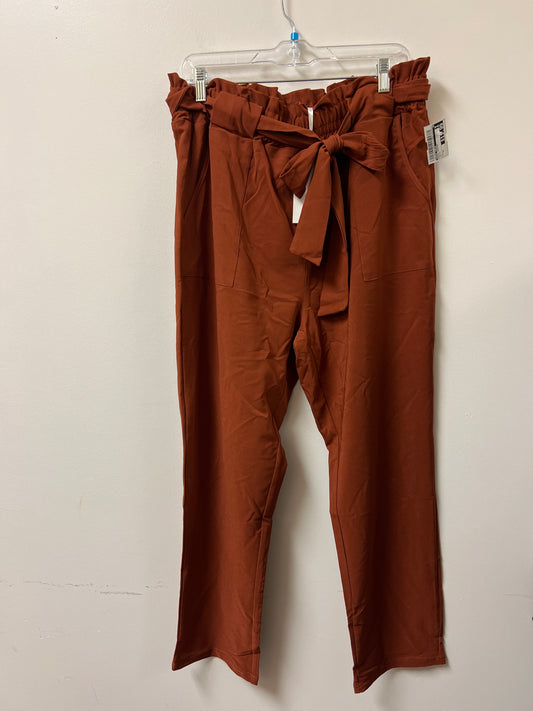 Pants Cropped By Grace Karin In Orange, Size: 18