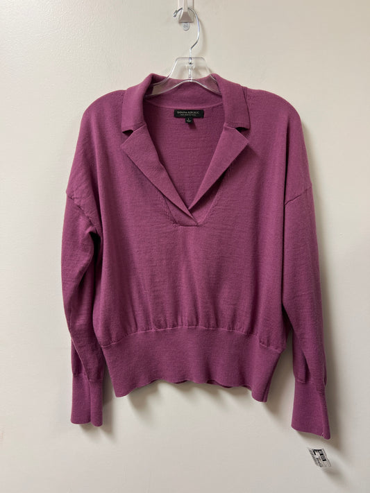 Sweater By Banana Republic In Purple, Size: L