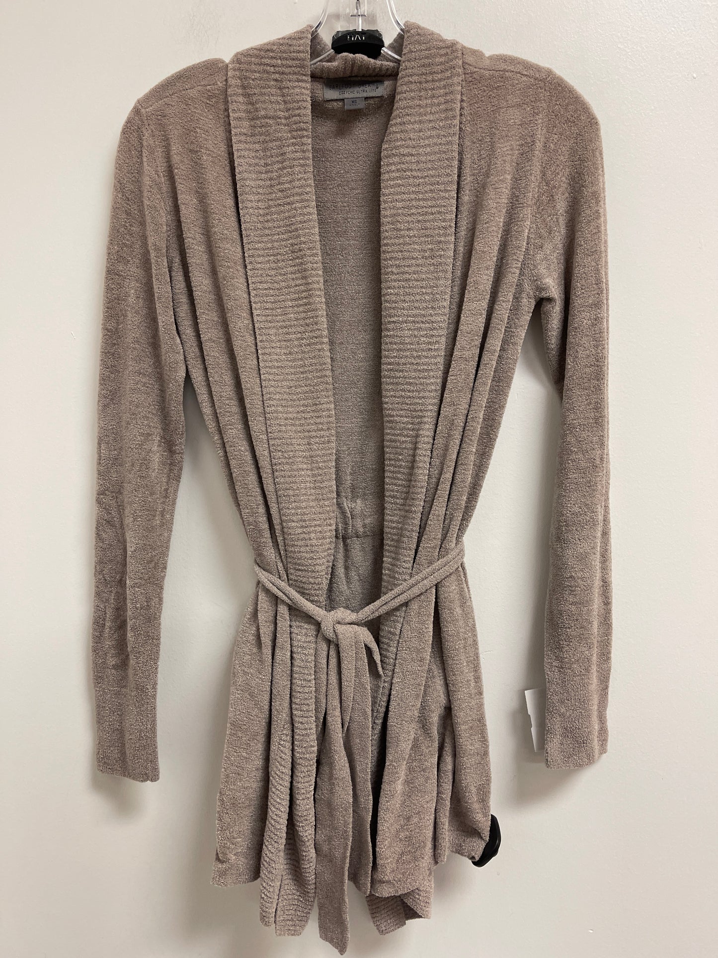 Sweater Cardigan Designer By Barefoot Dreams In Brown, Size: Xs