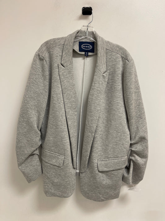 Blazer By Scoop In Grey, Size: 2x