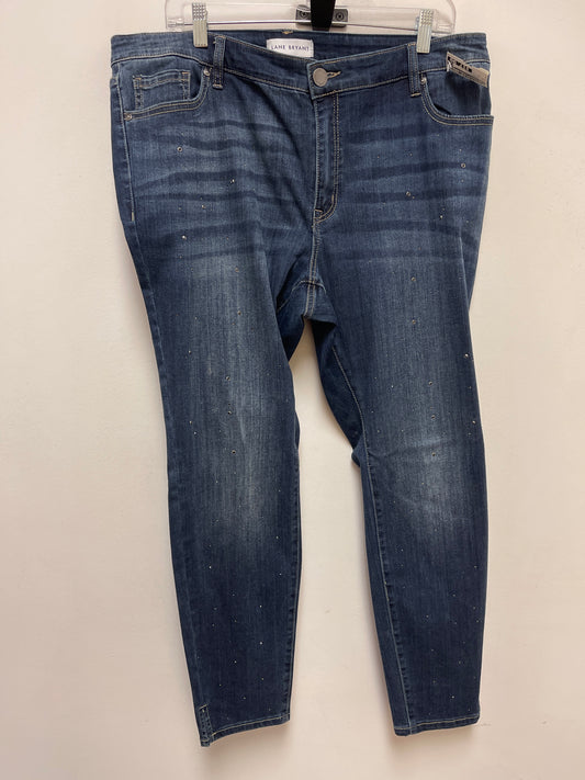 Jeans Skinny By Lane Bryant In Blue Denim, Size: 18