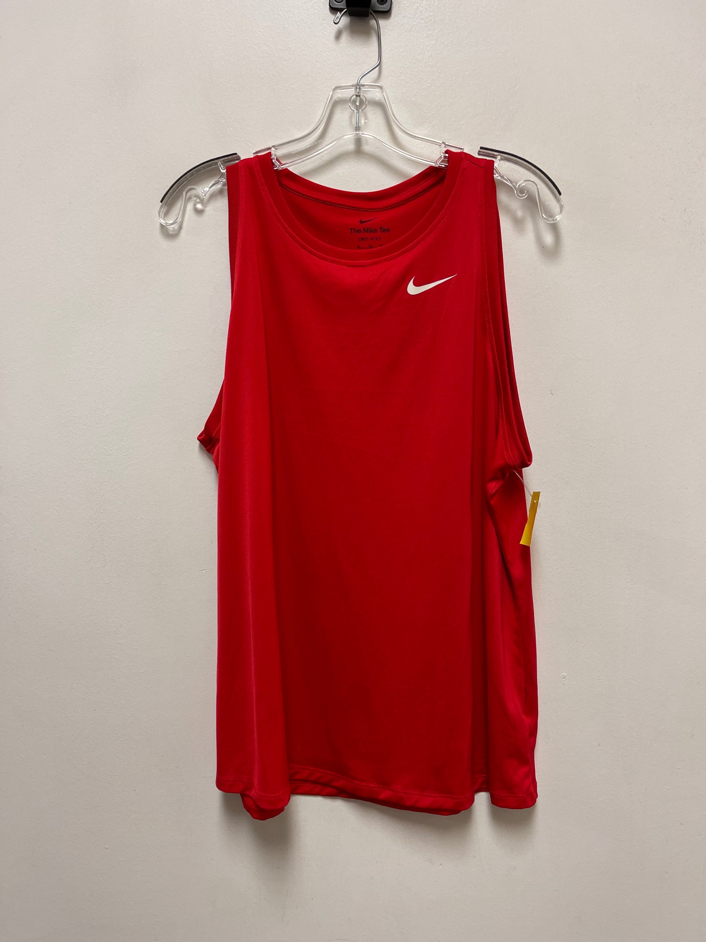 Athletic Tank Top By Nike Apparel In Red, Size: Xl