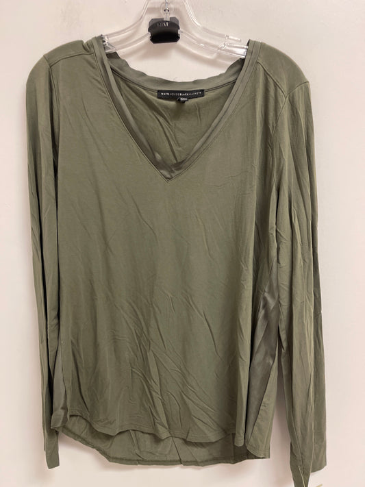 Top Long Sleeve By White House Black Market In Green, Size: L