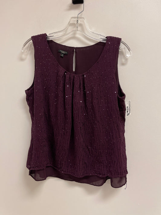 Top Sleeveless By Talbots In Purple, Size: Xl