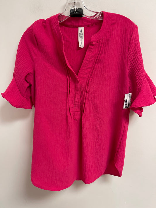 Top Short Sleeve By Clothes Mentor In Pink, Size: S