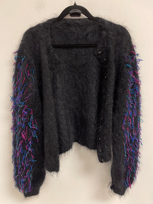Sweater Cardigan By Clothes Mentor In Black, Size: S