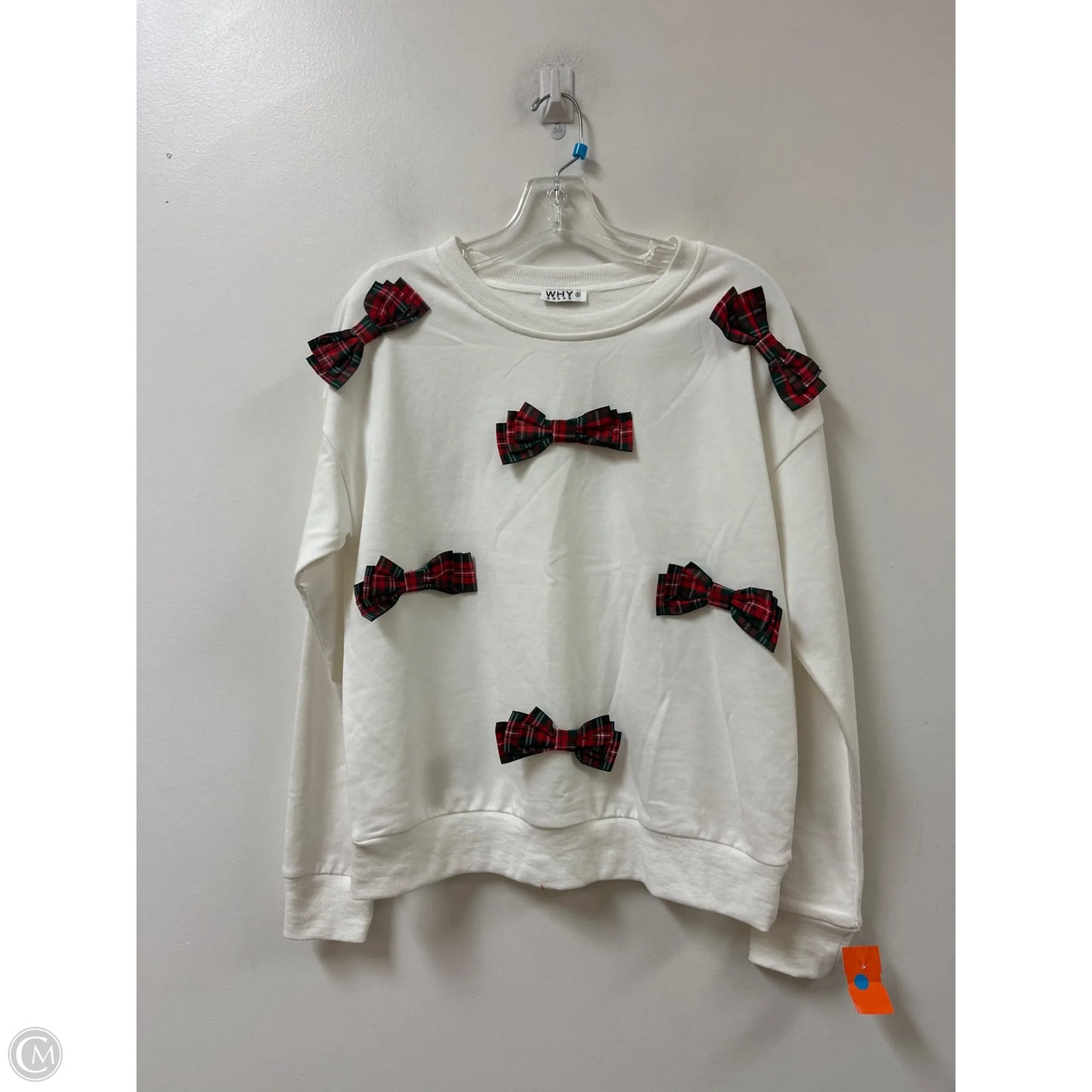 Sweater By Clothes Mentor In White, Size: S