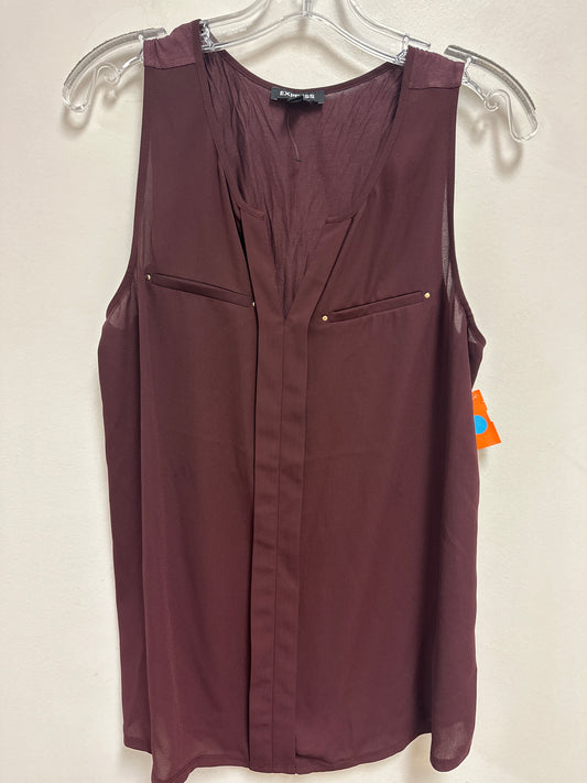 Top Sleeveless By Express In Brown, Size: L