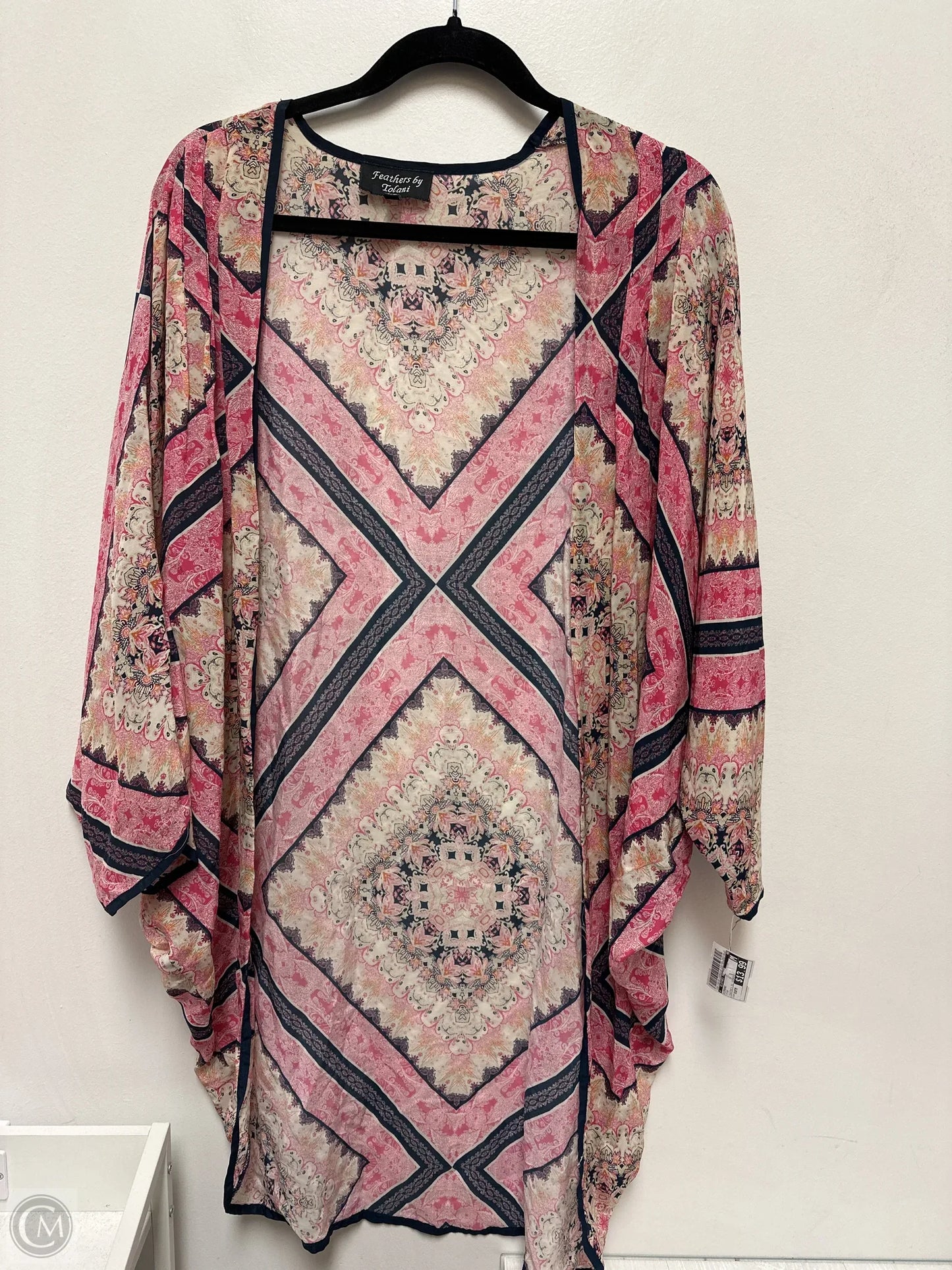 Kimono By Clothes Mentor In Pink, Size: Osfm