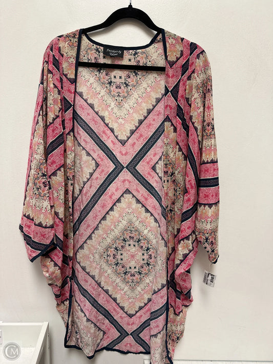 Kimono By Clothes Mentor In Pink, Size: Osfm