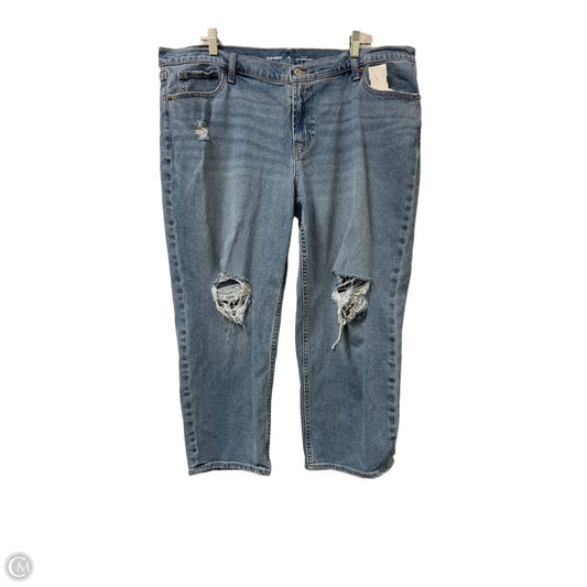 Jeans Boyfriend By Old Navy In Blue Denim, Size: 18