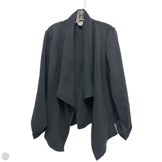 Sweater Cardigan By Chicos In Black, Size: L