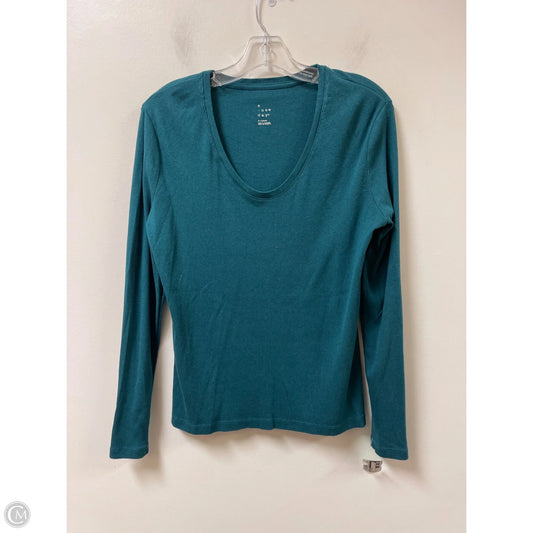 Top Long Sleeve Basic By A New Day In Teal, Size: Xl