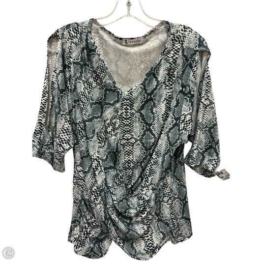 Top Long Sleeve By Clothes Mentor In Snakeskin Print, Size: M