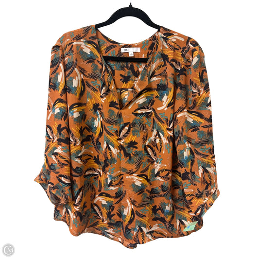 Top Long Sleeve By Dr2 In Orange, Size: Xl