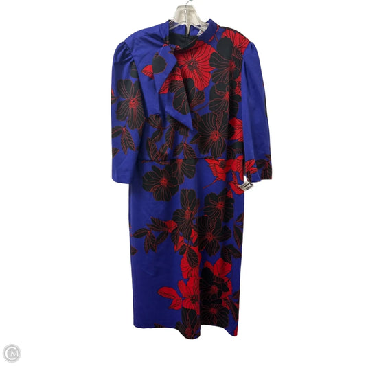 Dress Casual Maxi By Liz Claiborne In Purple & Red, Size: Xl