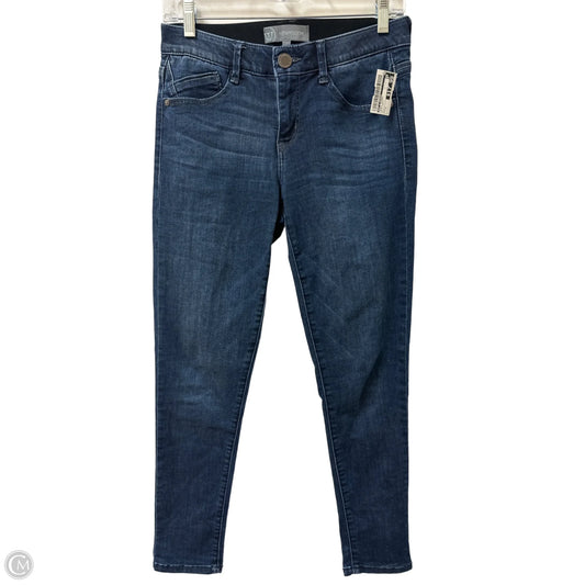 Jeans Skinny By Wit & Wisdom In Blue Denim, Size: 2
