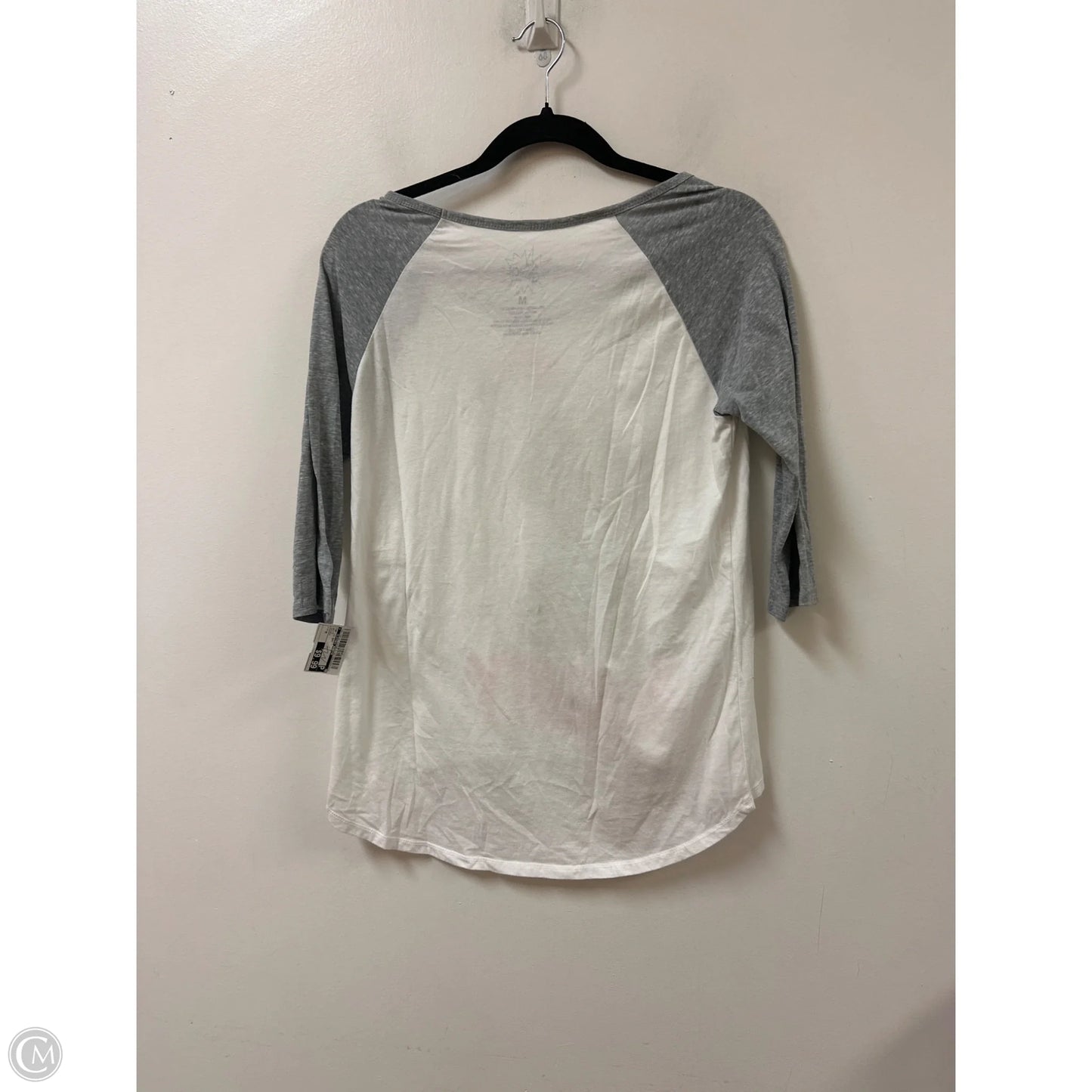 Top Long Sleeve Basic By Clothes Mentor In White, Size: M