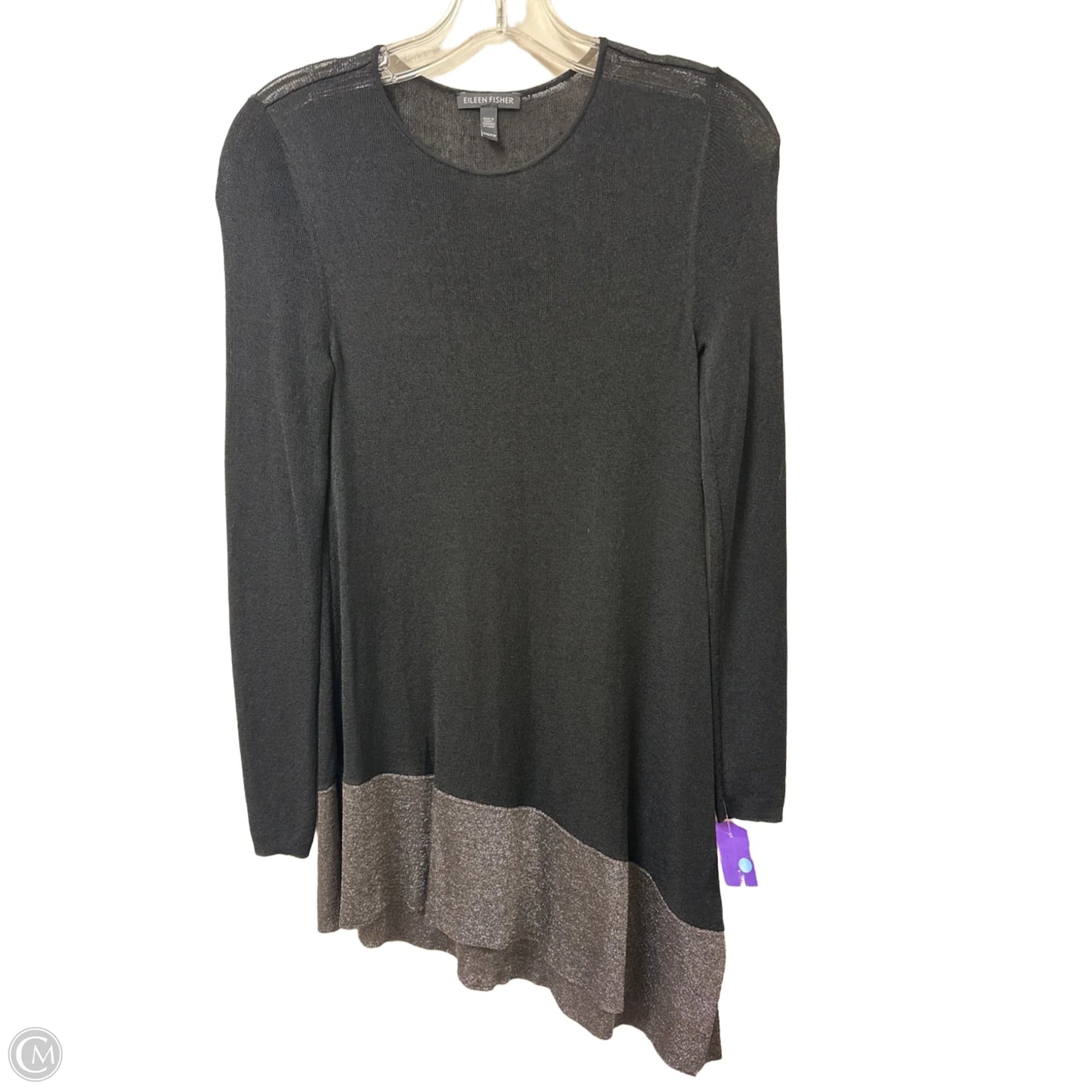 Tunic Long Sleeve By Eileen Fisher In Black, Size: Xs