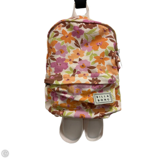 Backpack By Billabong, Size: Medium