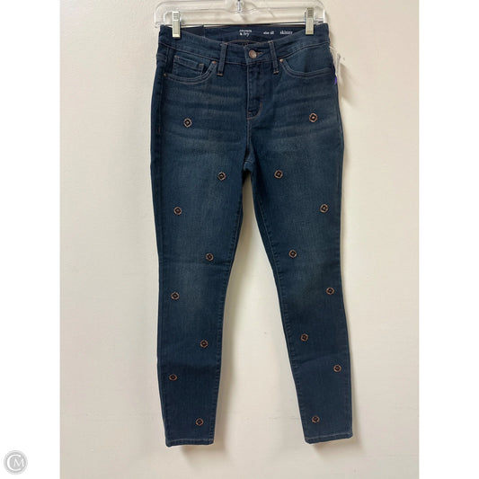 Jeans Skinny By Crown And Ivy In Blue Denim, Size: 4