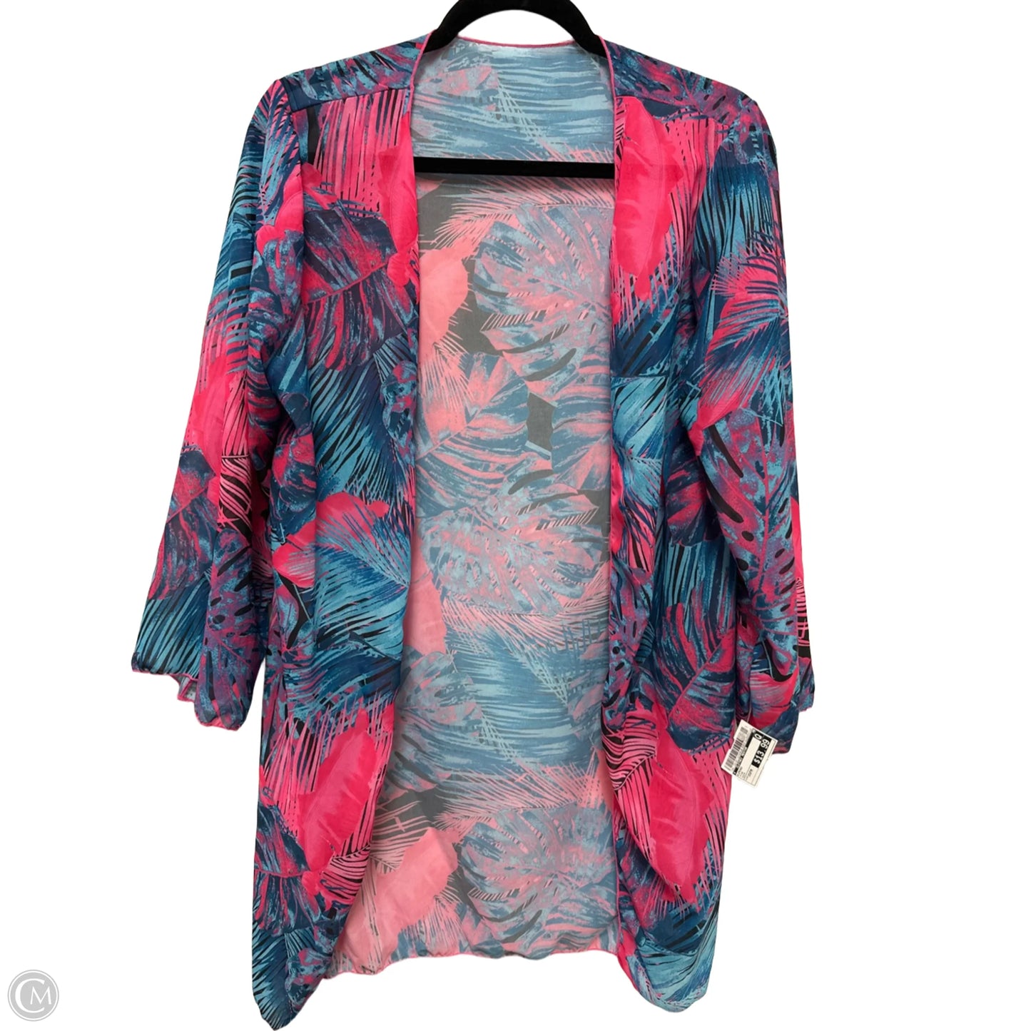 Kimono By Clothes Mentor In Pink, Size: Osfm