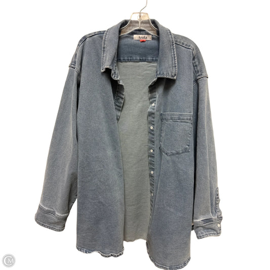 Jacket Denim By Clothes Mentor In Blue Denim, Size: 2x