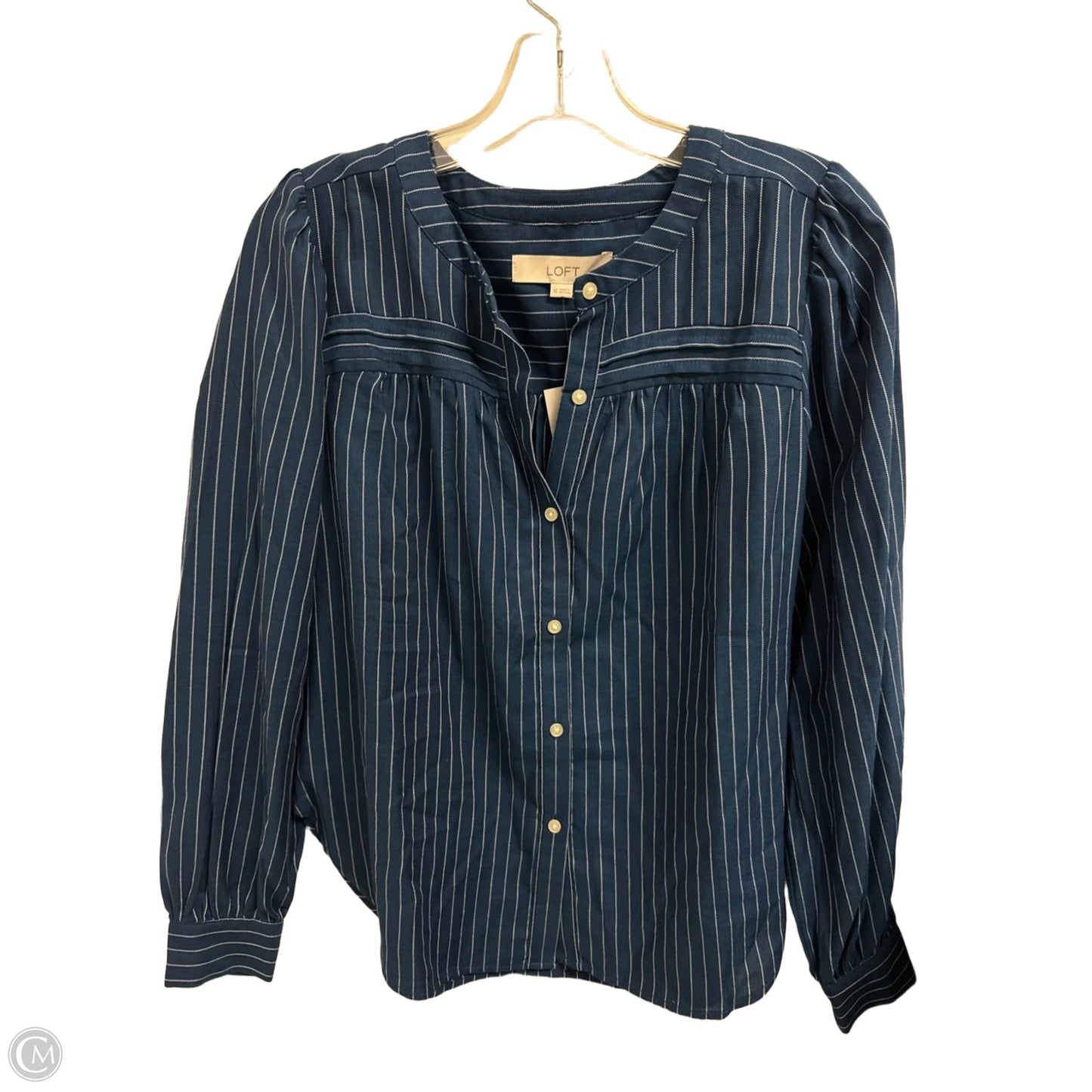 Top Long Sleeve By Loft In Blue, Size: Xs