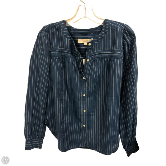 Top Long Sleeve By Loft In Blue, Size: Xs