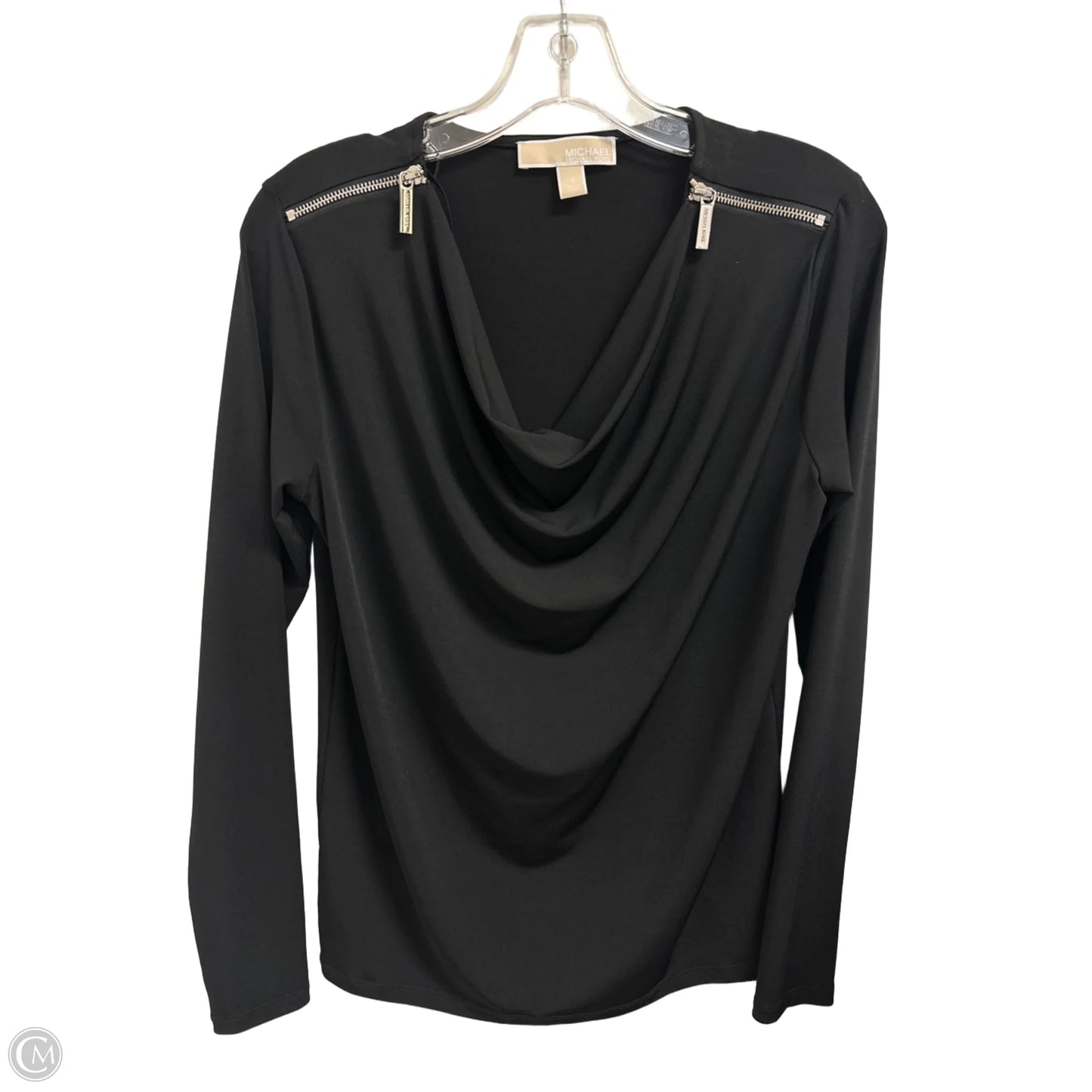 Top Long Sleeve By Michael By Michael Kors In Black, Size: S
