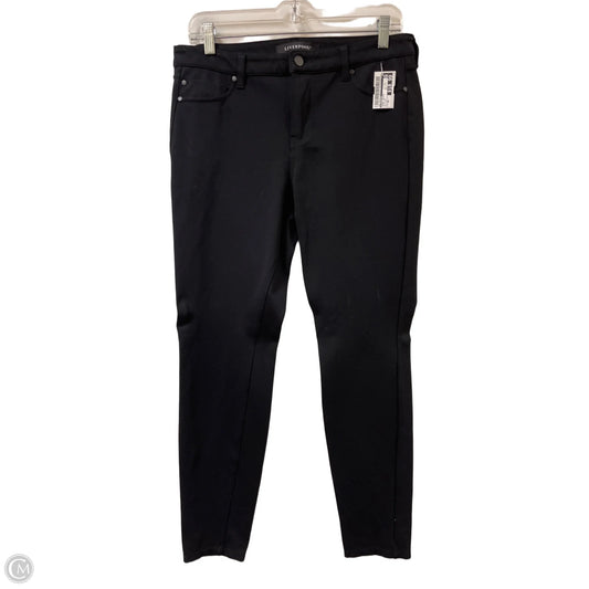 Jeans Skinny By Liverpool In Black, Size: 10
