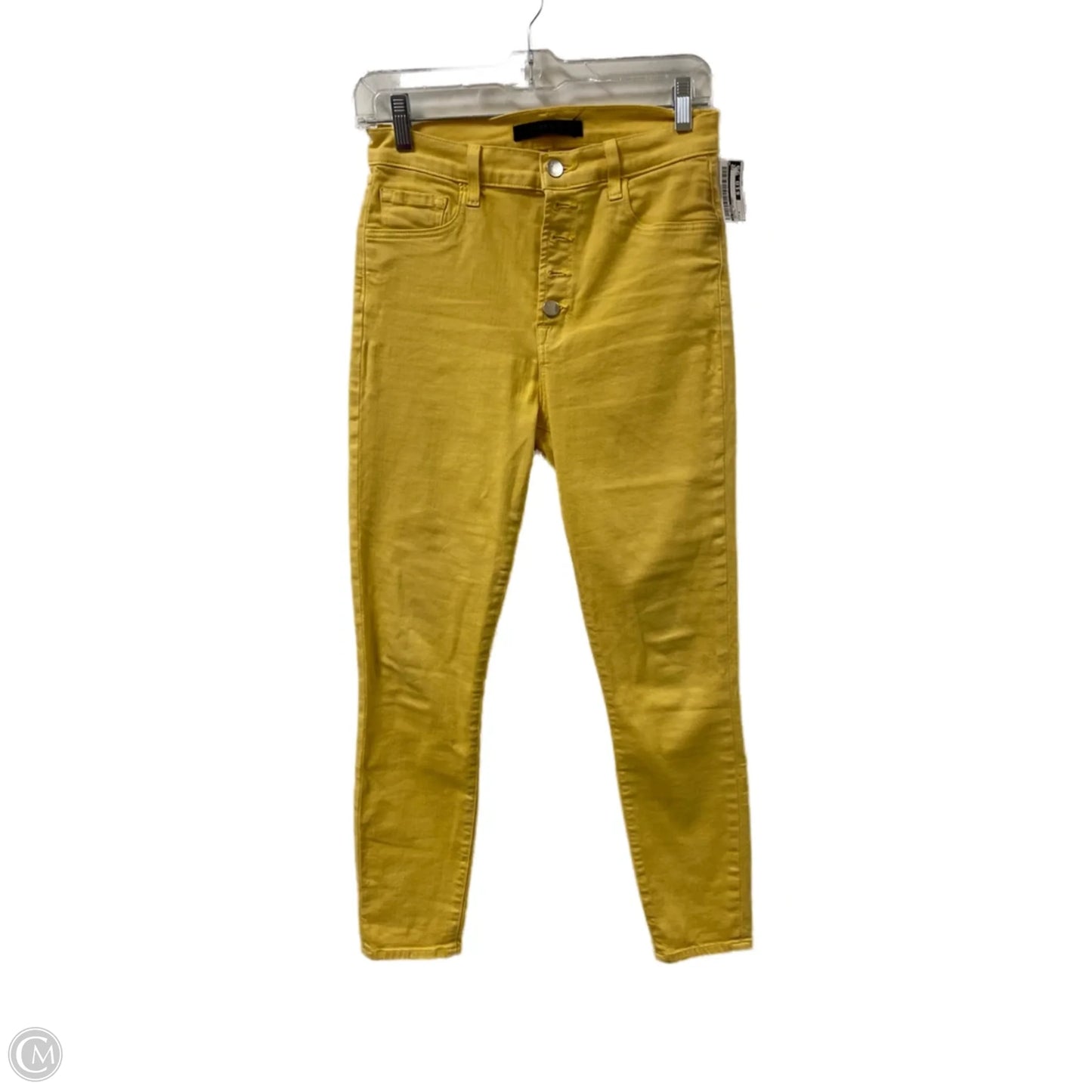Jeans Skinny By J Brand In Yellow, Size: 4