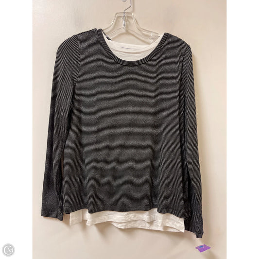 Top Long Sleeve By Elliott Lauren In Black, Size: Xs