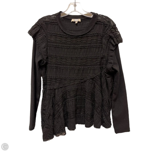 Top Long Sleeve By Clothes Mentor In Black, Size: S