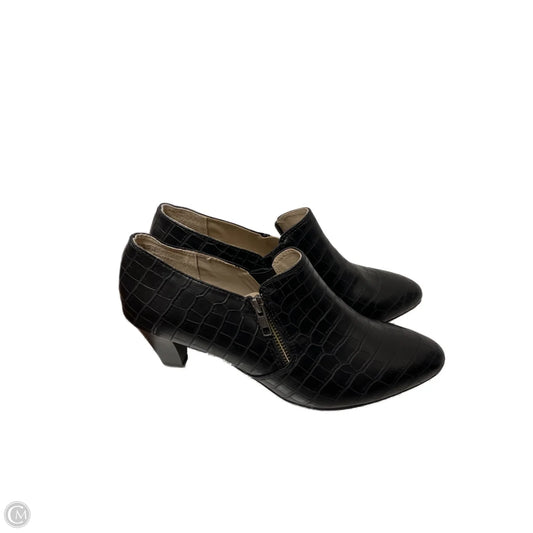 Boots Ankle Heels By Rialto In Black, Size: 10
