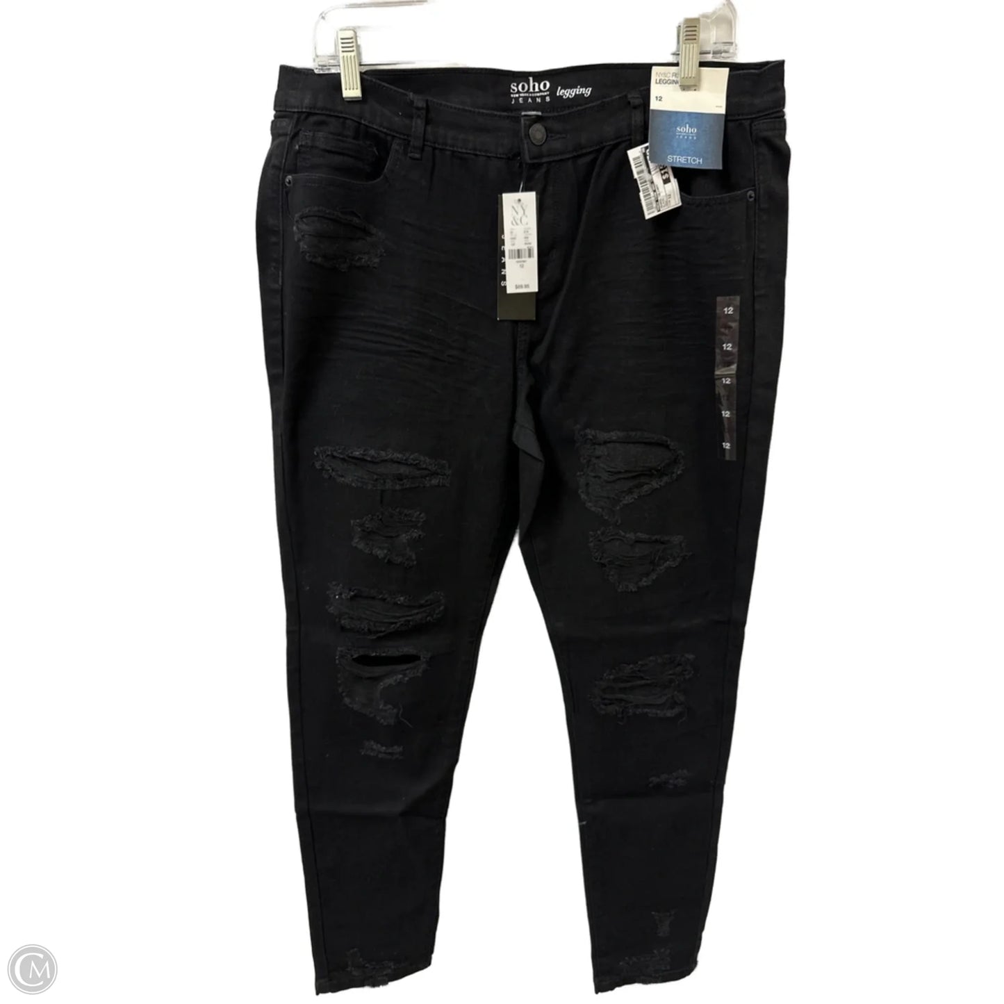 Jeans Skinny By New York And Co In Black, Size: 12