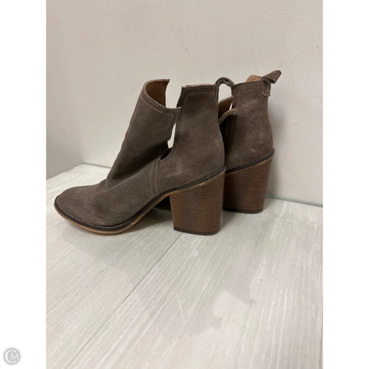 Boots Ankle Heels By Steve Madden In Taupe, Size: 8