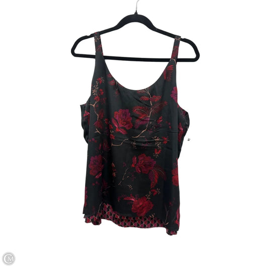 Top Sleeveless By Clothes Mentor In Black & Red, Size: L