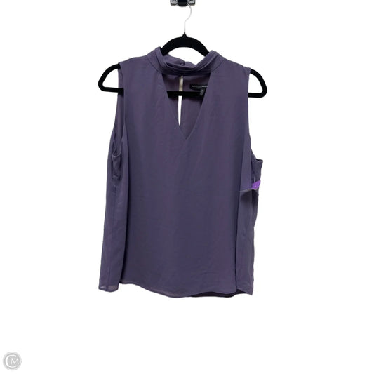 Top Sleeveless By White House Black Market In Purple, Size: Xl