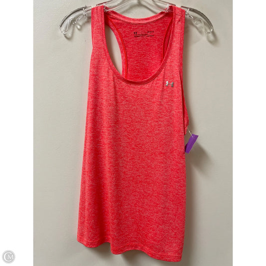 Athletic Tank Top By Under Armour In Orange, Size: L