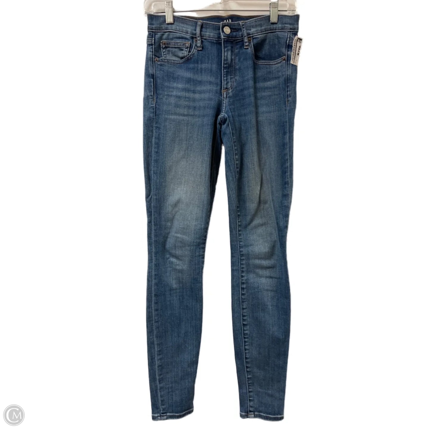 Jeans Skinny By Gap In Blue Denim, Size: 4l