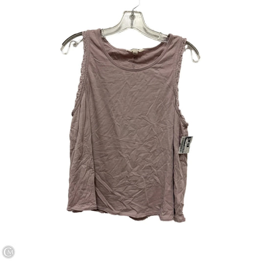 Top Sleeveless By Lucky Brand In Pink, Size: L