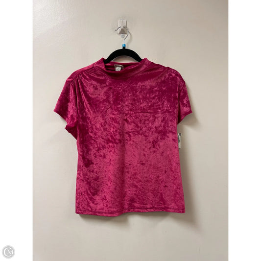 Top Short Sleeve By A New Day In Pink, Size: L