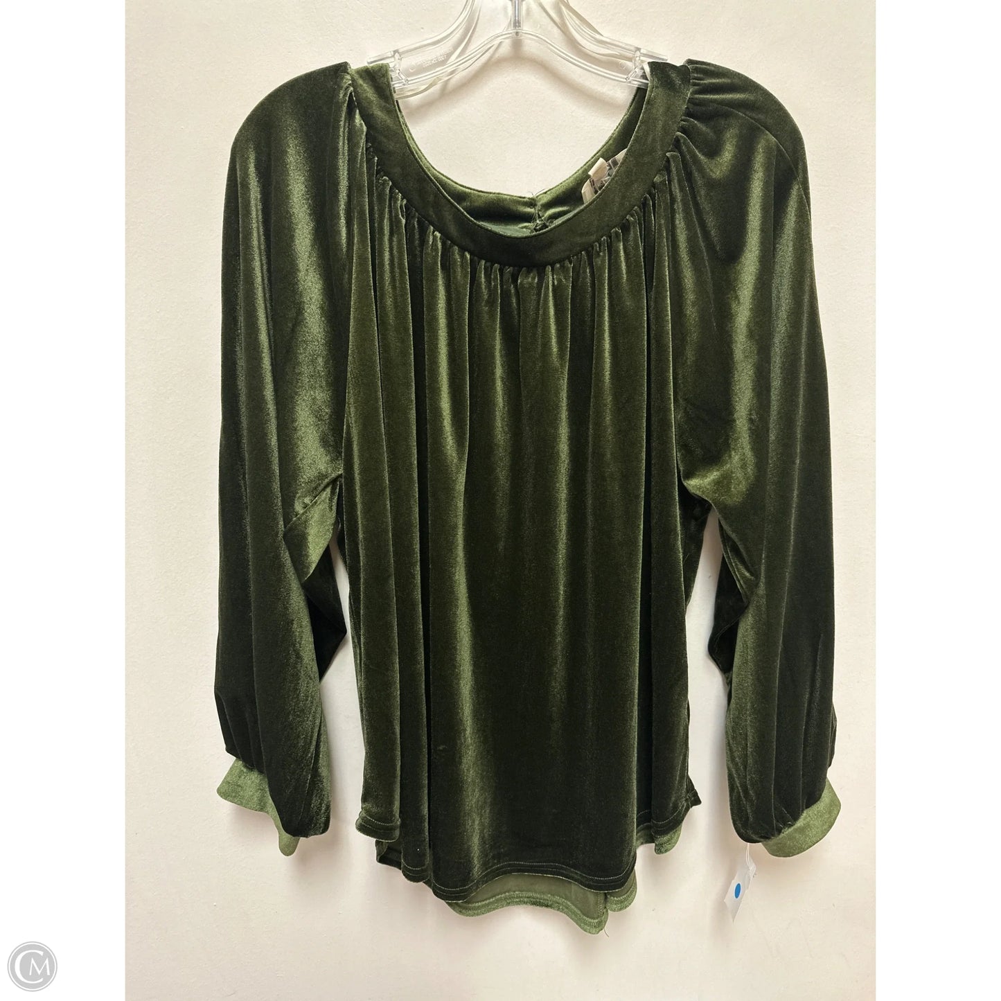 Top Long Sleeve By Umgee In Green, Size: M