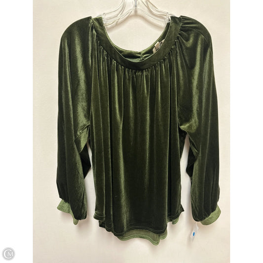 Top Long Sleeve By Umgee In Green, Size: M