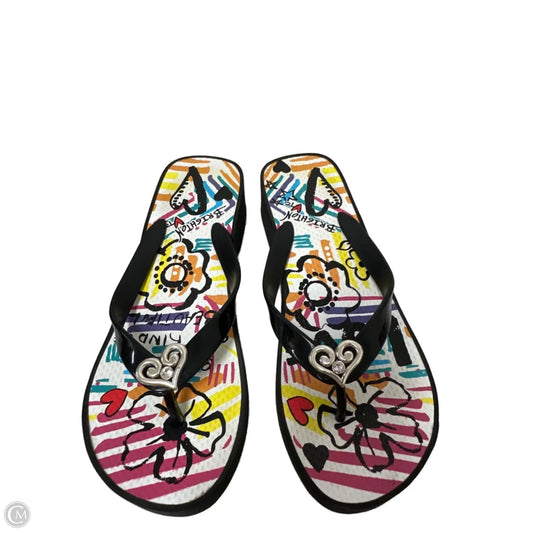 Sandals Flip Flops By Brighton In Black, Size: 8