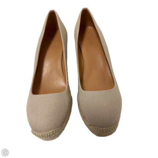 Shoes Heels Wedge By J. Crew In Tan, Size: 9