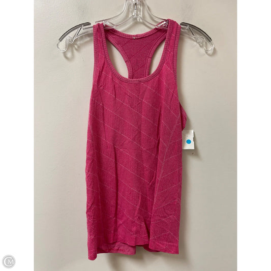 Athletic Tank Top By Lululemon In Pink, Size: 6